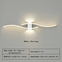 Modern LED Strip Wall Lamp - Dimmable Decorative Accent Light
