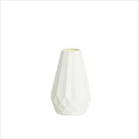 Diamond Shaped Decorative Vase - Nordic Floral Arrangement Accent