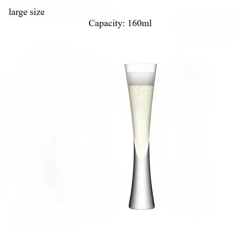 Hourglass Champagne Flute Glass - 40ML or 160ML