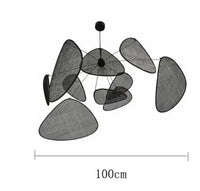 Handwoven Rattan Chandelier - E27 Wicker Suspension Lamp