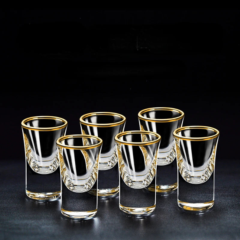 Gold Foil Spirits Cup Set of 6 - 15ML