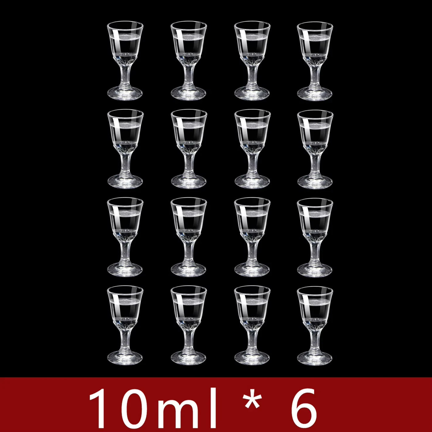 Mini Stemmed Shot Glass Set - 10ML to 25ML