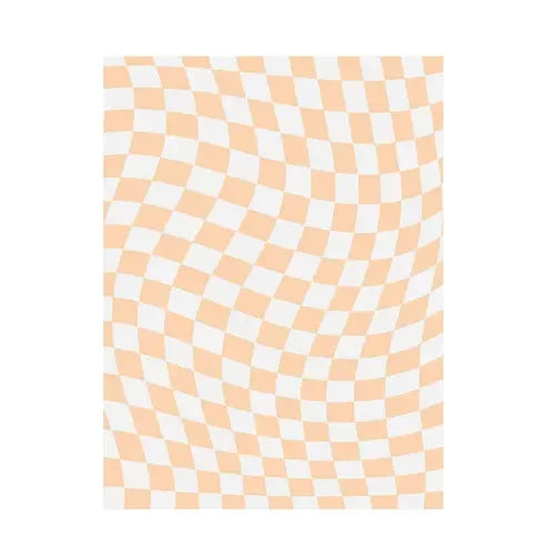 Retro Checkerboard Plush Area Rug - Soft Bedroom and Lounge Carpet