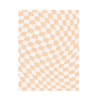 Retro Checkerboard Plush Area Rug - Soft Bedroom and Lounge Carpet