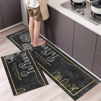 Soft Washable Kitchen Runner Rug - Anti-Slip Hallway and Entry Mat