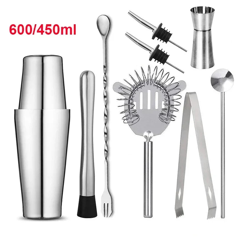 UPORS Cocktail Shaker - Stainless Steel Boston Mixer 550ml/750ml