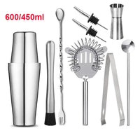 UPORS Cocktail Shaker - Stainless Steel Boston Mixer 550ml/750ml
