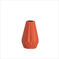 Diamond Shaped Decorative Vase - Nordic Floral Arrangement Accent