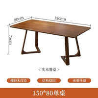 Pure Solid Wood Dining Table - High-End Home & Restaurant Table