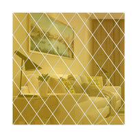 3D Acrylic Mirror Sticker Set - Geometric DIY Wall Decor