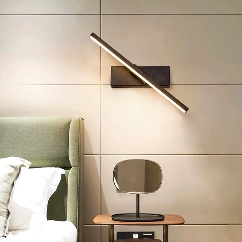 Rotatable LED Wall Light - Modern Bathroom and Bedroom Sconce