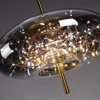 Luxury Glass Bedside Chandelier - Nordic Long-Line Pendant Light