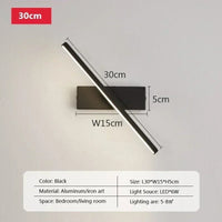 Rotatable LED Wall Light - Modern Bathroom and Bedroom Sconce