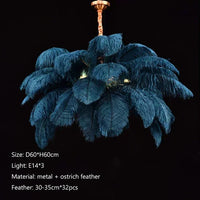 Feather Art Chandelier - Nordic Statement Pendant Light