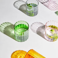 Heat-Resistant Stripe Glass Cup - Colorful Tea & Coffee Mug