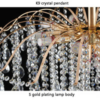 Crystal Ceiling Chandelier - Modern LED Light for Living & Dining