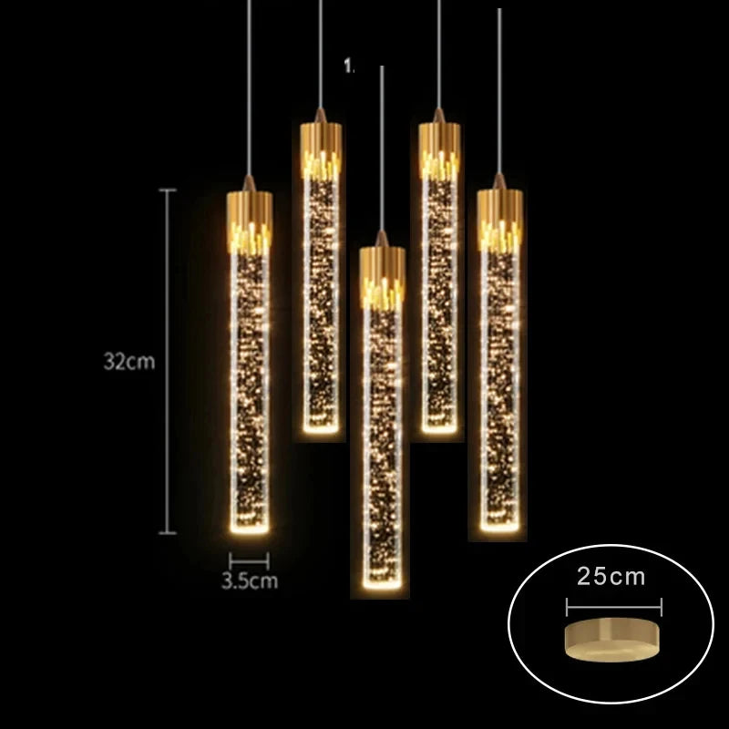 Luxury Crystal Pendant Light - Modern Hanging Chandelier Decor