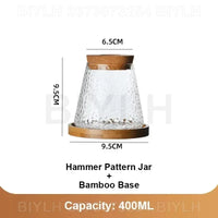 Transparent Glass Hydroponic Vase Set - Modern Planter with Base Tray
