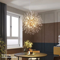 Nordic Dandelion Crystal Chandelier - Cream Style Ceiling Light