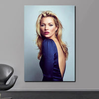 Scandinavian Kate Moss Canvas Poster - Fashion Inspired Wall Art