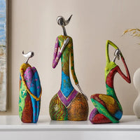 Abstract Character Sculpture - Modern Desktop Accent Decor