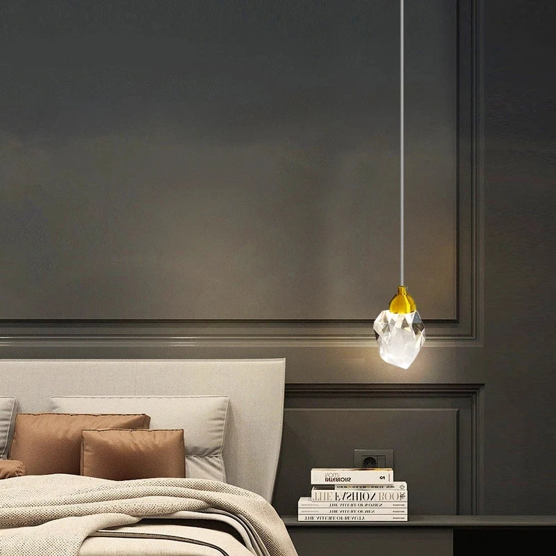 Nordic Crystal Pendant Light - LED Hanging Chandelier