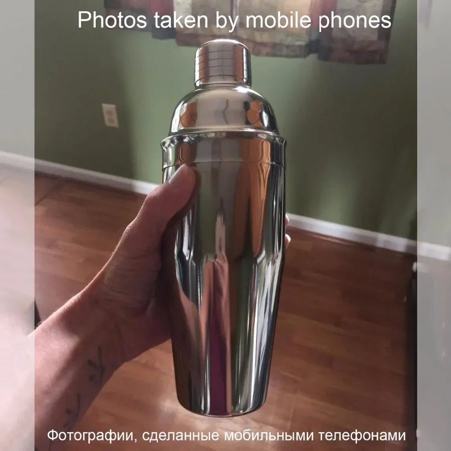 UPORS Cocktail Shaker - Stainless Steel Boston Mixer 550ml/750ml