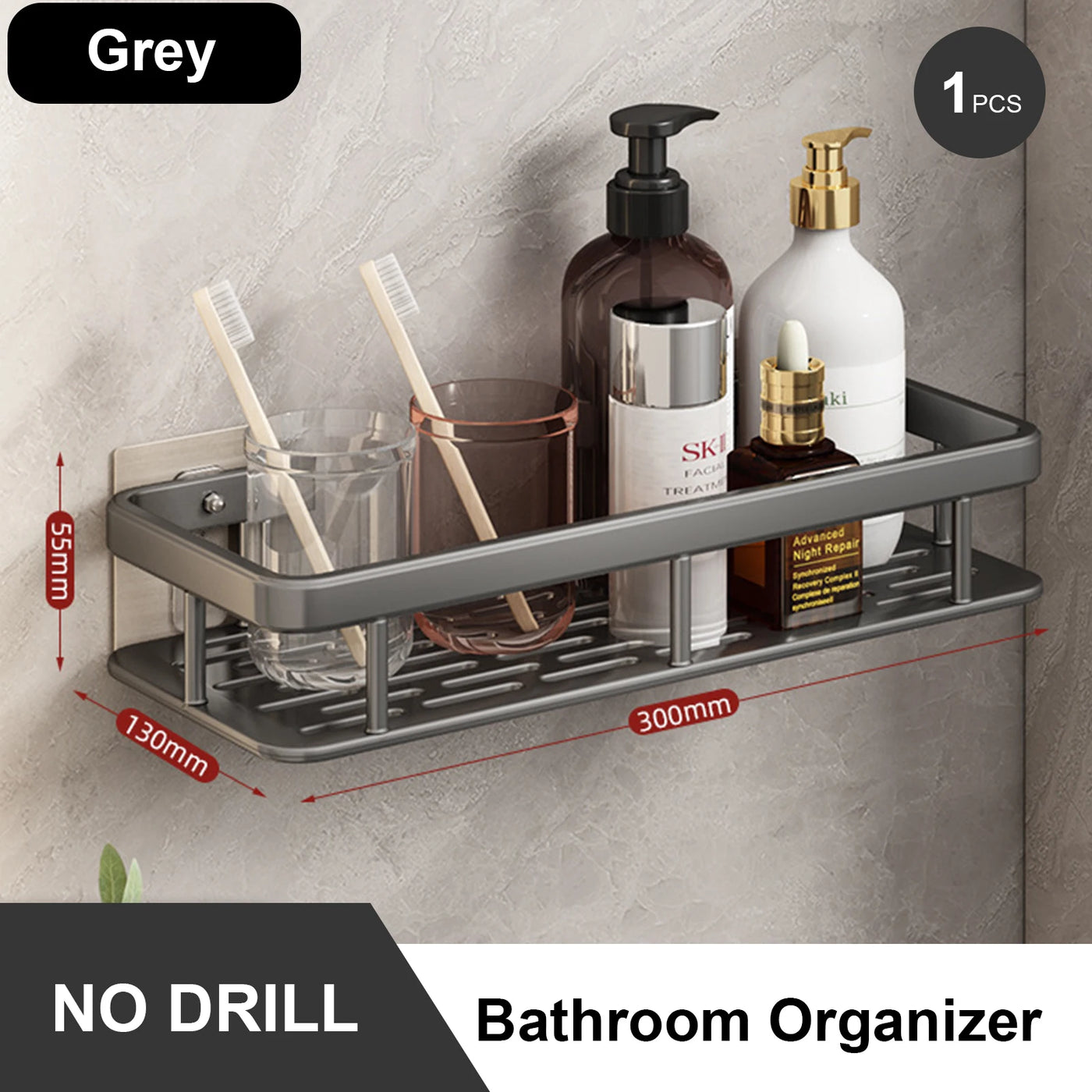 Anti-Rust Stainless Steel Shower Storage Rack