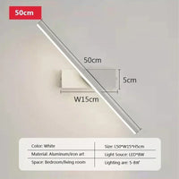 Rotatable LED Wall Light - Modern Bathroom and Bedroom Sconce