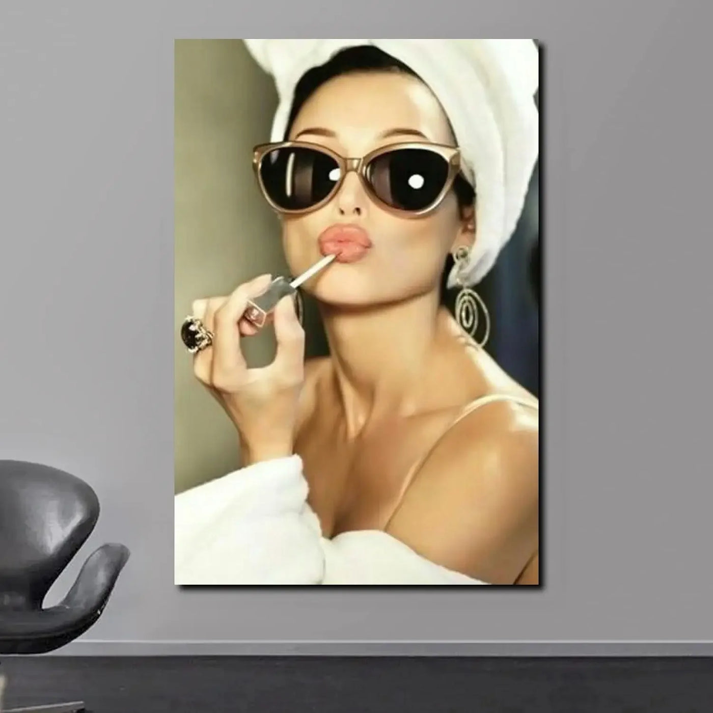 Scandinavian Kate Moss Canvas Poster - Fashion Inspired Wall Art