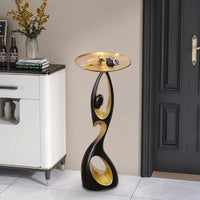 Abstract Designer Side Table - Artistic Accent Table for Living Room