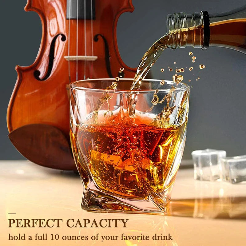 Old Fashioned Whiskey Rocks Glass - Classic Cocktail Tumbler