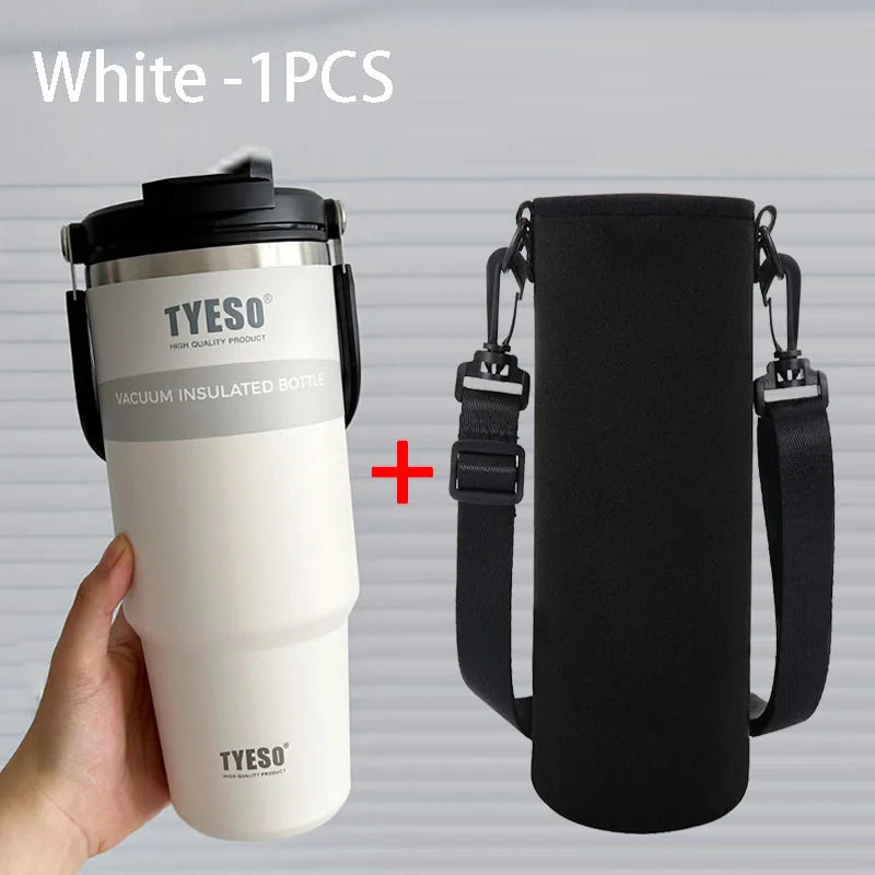 TYESO Insulated Stainless Steel Tumbler - Double-Layer Travel Mug
