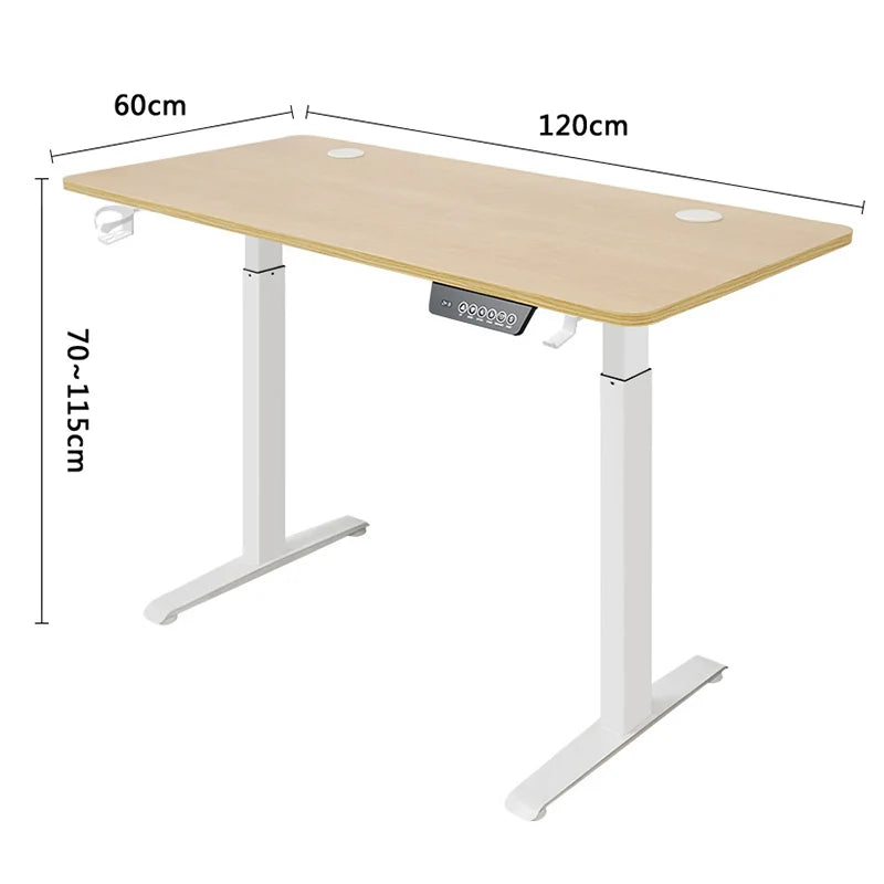 Electric Height Adjustable Standing Desk - Motorized Home Office Table