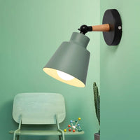 Nordic Solid Wood Wall Lamp - Minimalist Bedside Sconce