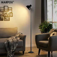 Adjustable LED Floor Lamp - 3-Color Dimmable Telescopic Light
