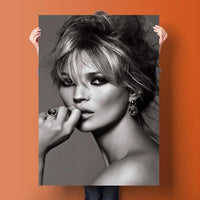 Scandinavian Kate Moss Canvas Poster - Fashion Inspired Wall Art