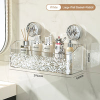 Glacier Pattern Wall-Mounted Bathroom Storage Basket