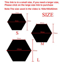 Hexagon Acrylic Mirror Wall Sticker Set - Self-Adhesive Decor