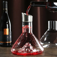 Luxury Wine Decanter - Transparent Nordic Aerating Carafe