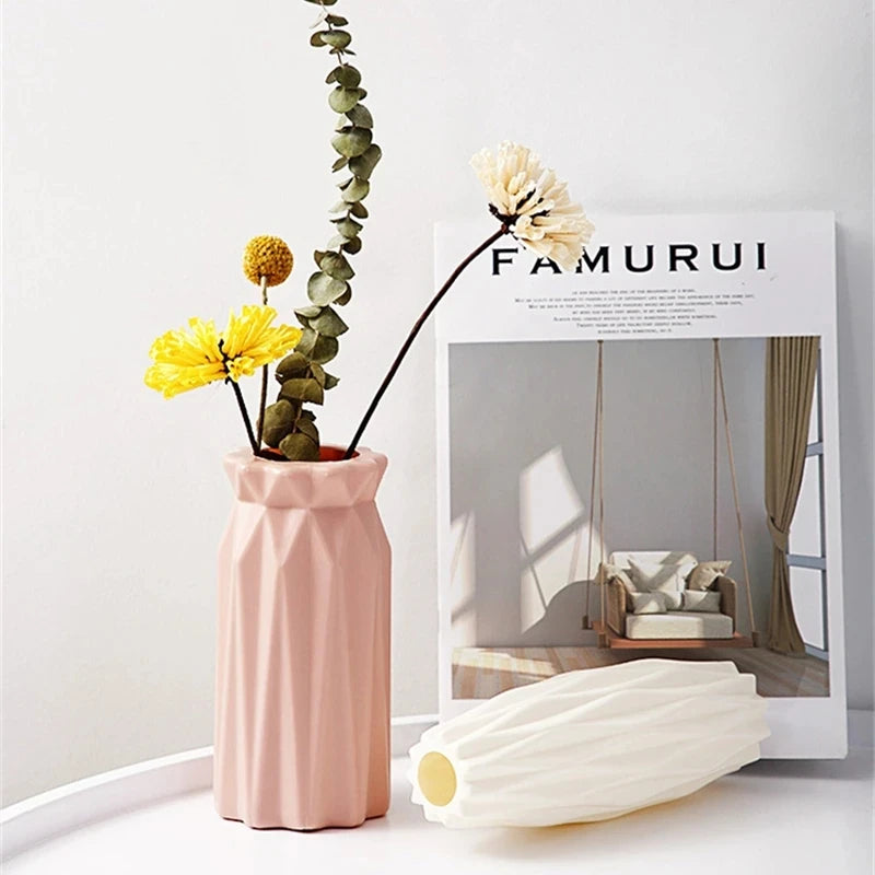 Nordic Modern Flower Vase - Lightweight Table Arrangement Decor