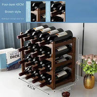 Tabletop Wine Display Rack - Creative Grid Storage Stand