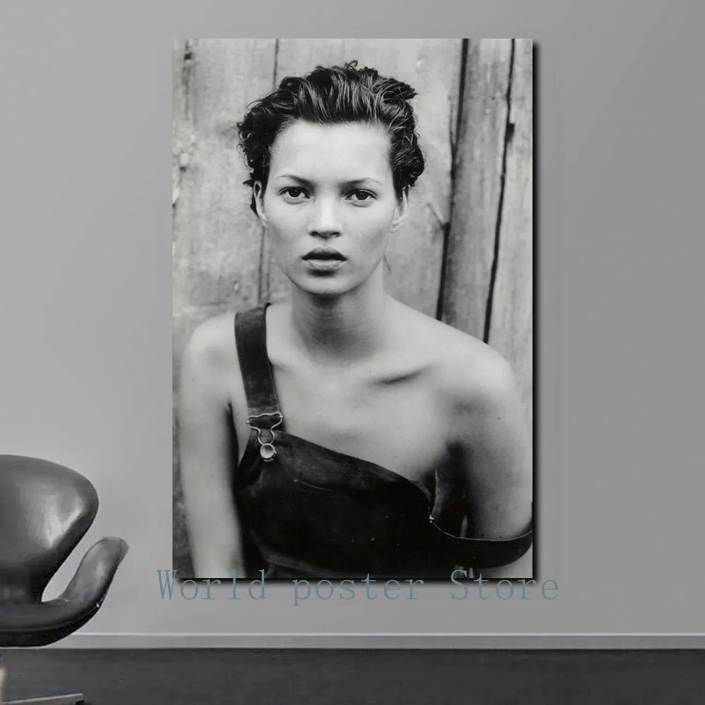 Scandinavian Kate Moss Canvas Poster - Fashion Inspired Wall Art