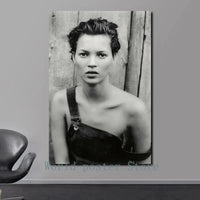 Scandinavian Kate Moss Canvas Poster - Fashion Inspired Wall Art